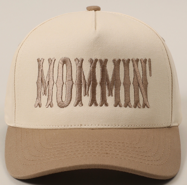 Mommin' Embroidery Two-Tone Trucker Hat