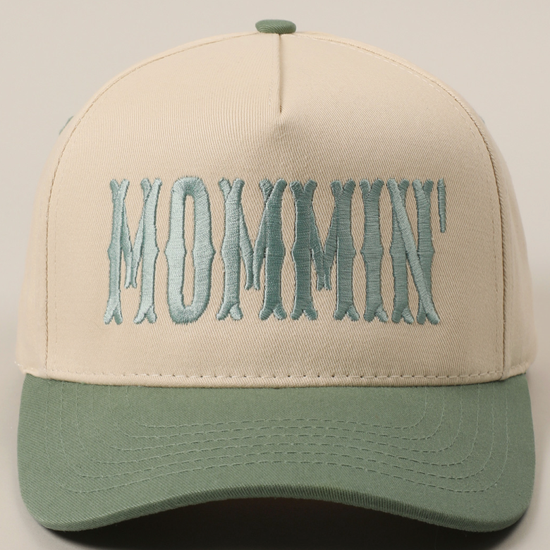 Mommin' Embroidery Two-Tone Trucker Hat