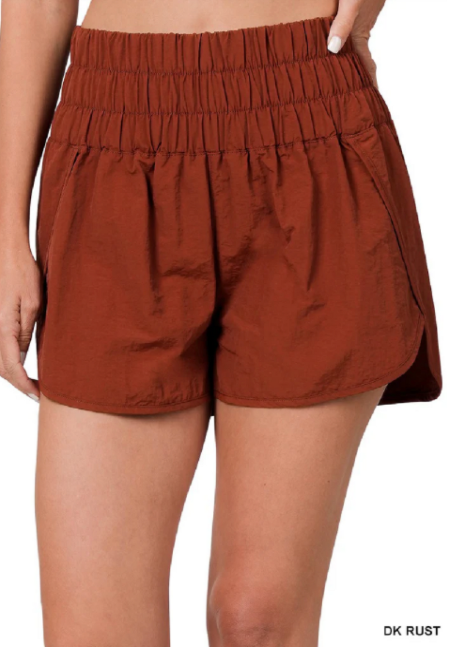 WINDBREAKER SMOCKED WAISTBAND RUNNING SHORTS