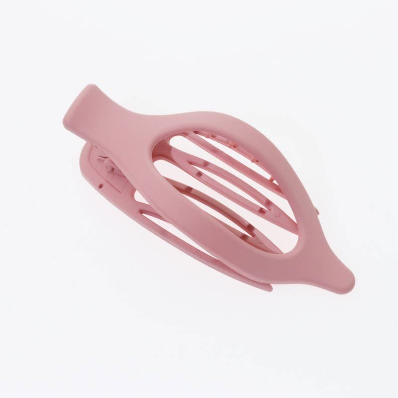 OVAL LAY DOWN FLAT HAIR CLAW CLIPS | 40H917: Brown