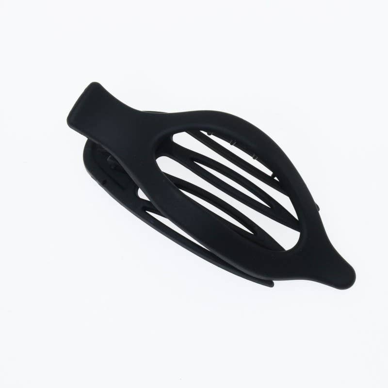 OVAL LAY DOWN FLAT HAIR CLAW CLIPS | 40H917: Brown