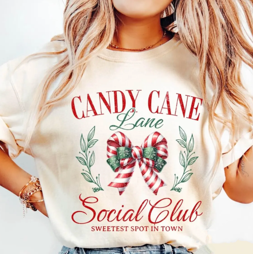 Candy Cane Lane Social Club T-Shirt