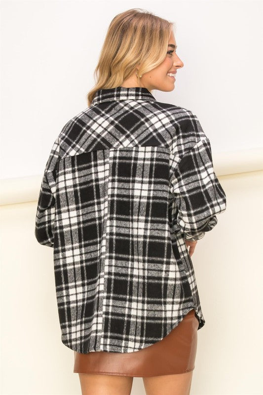 Basics Feel Plaid Print Flannel