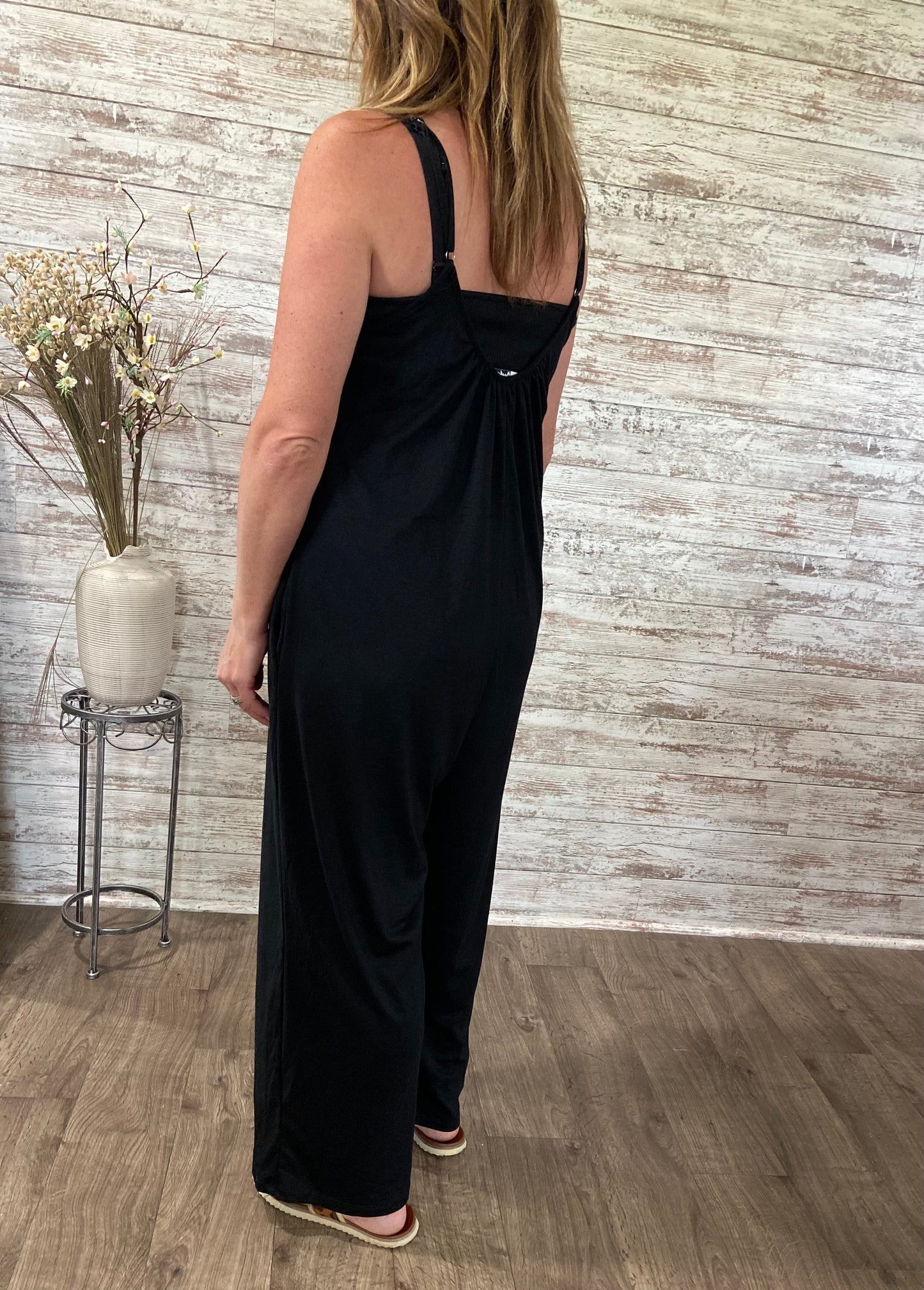 Relaxed Fit Jumpsuit - black