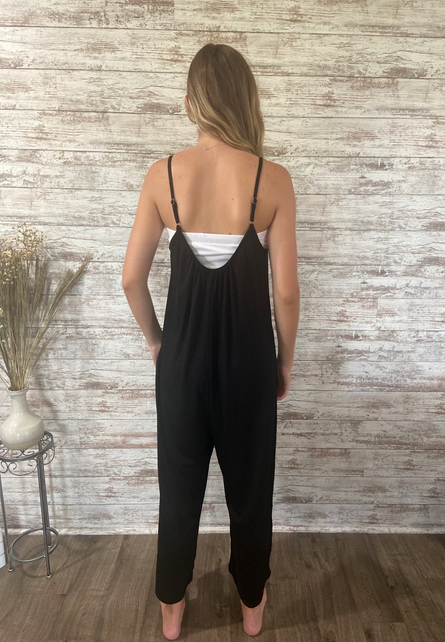 Relaxed Fit Jumpsuit - black