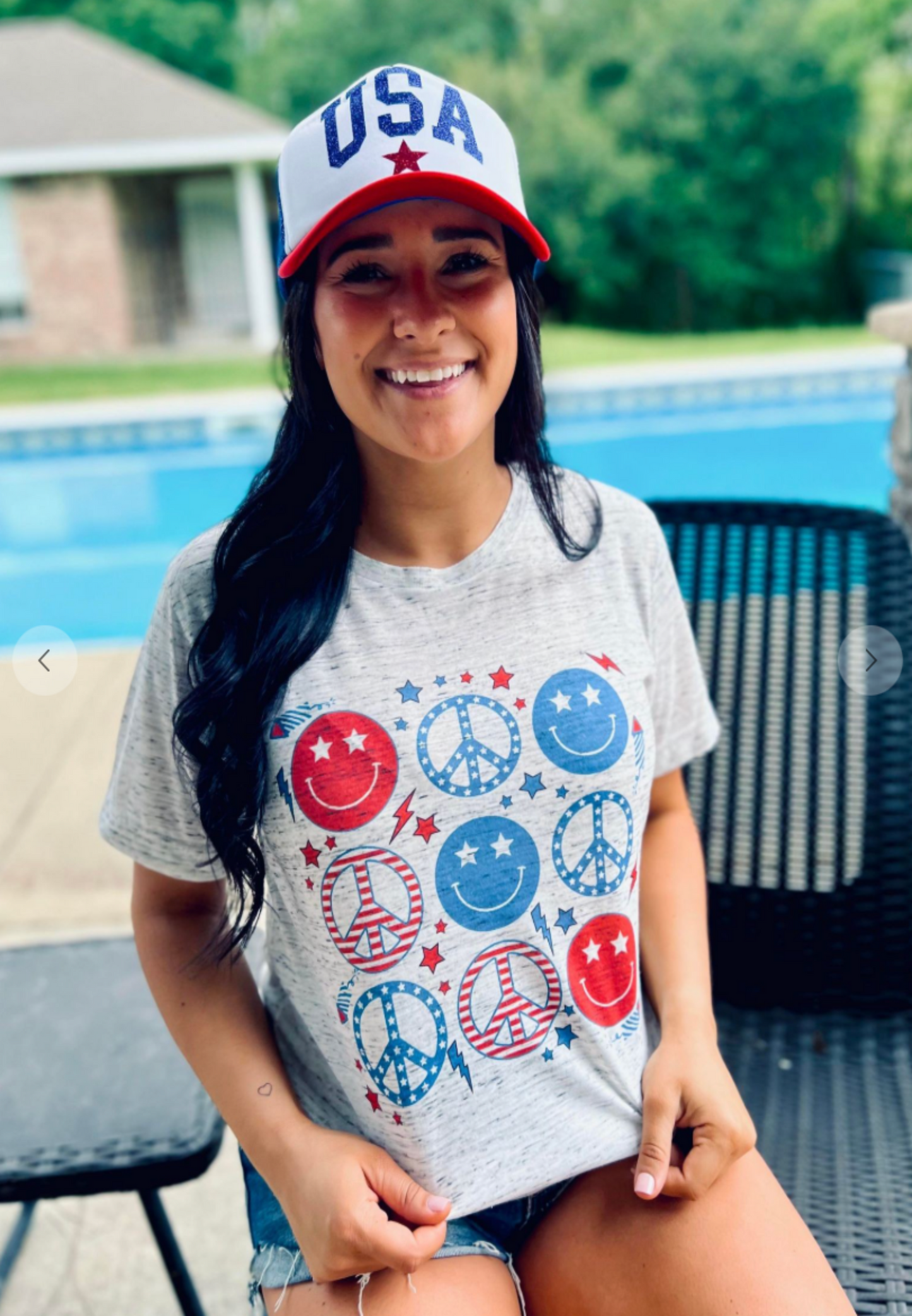 Happy and Peace Patriotic Tee