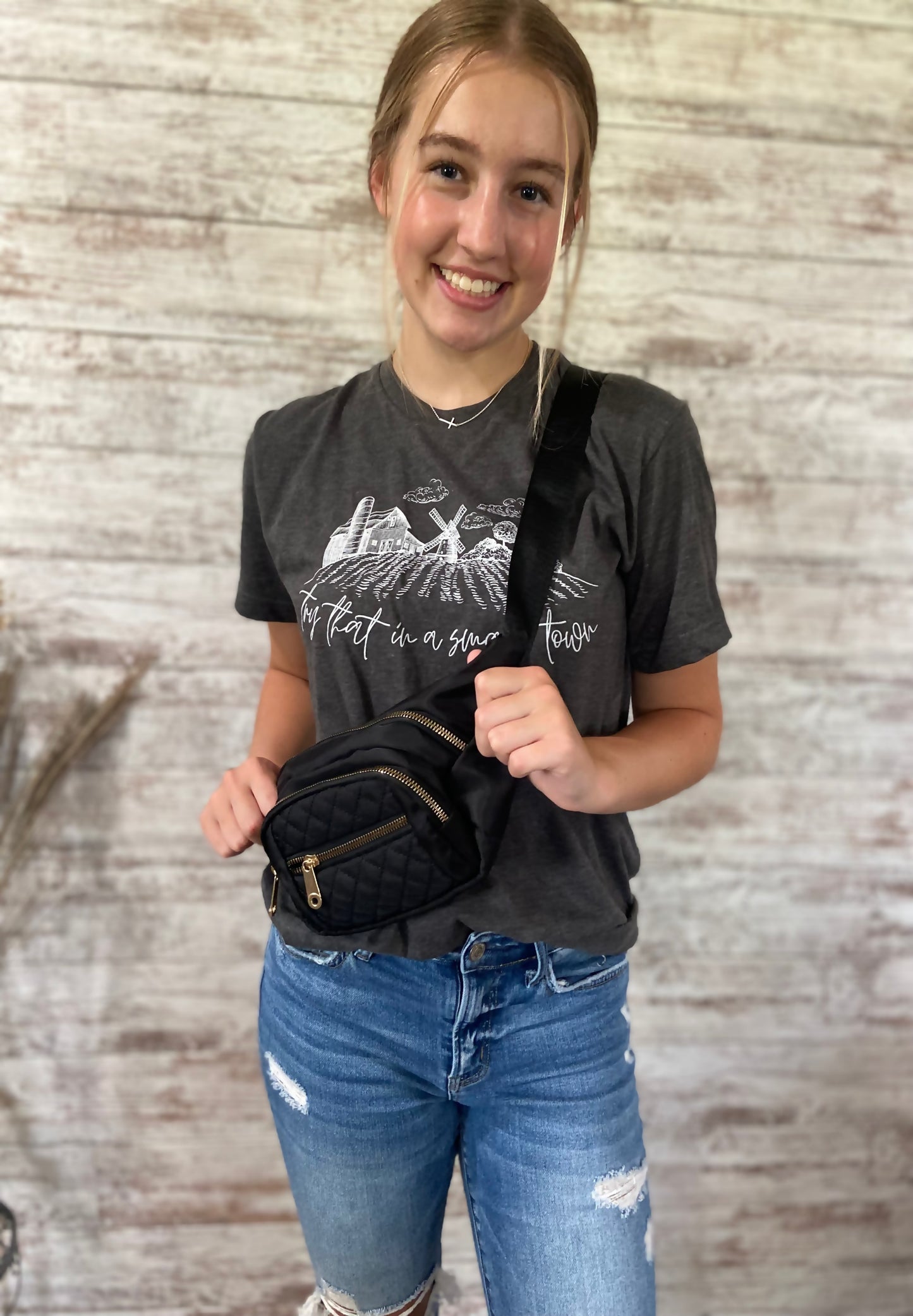 Quilted Belt Sling Bum Bag