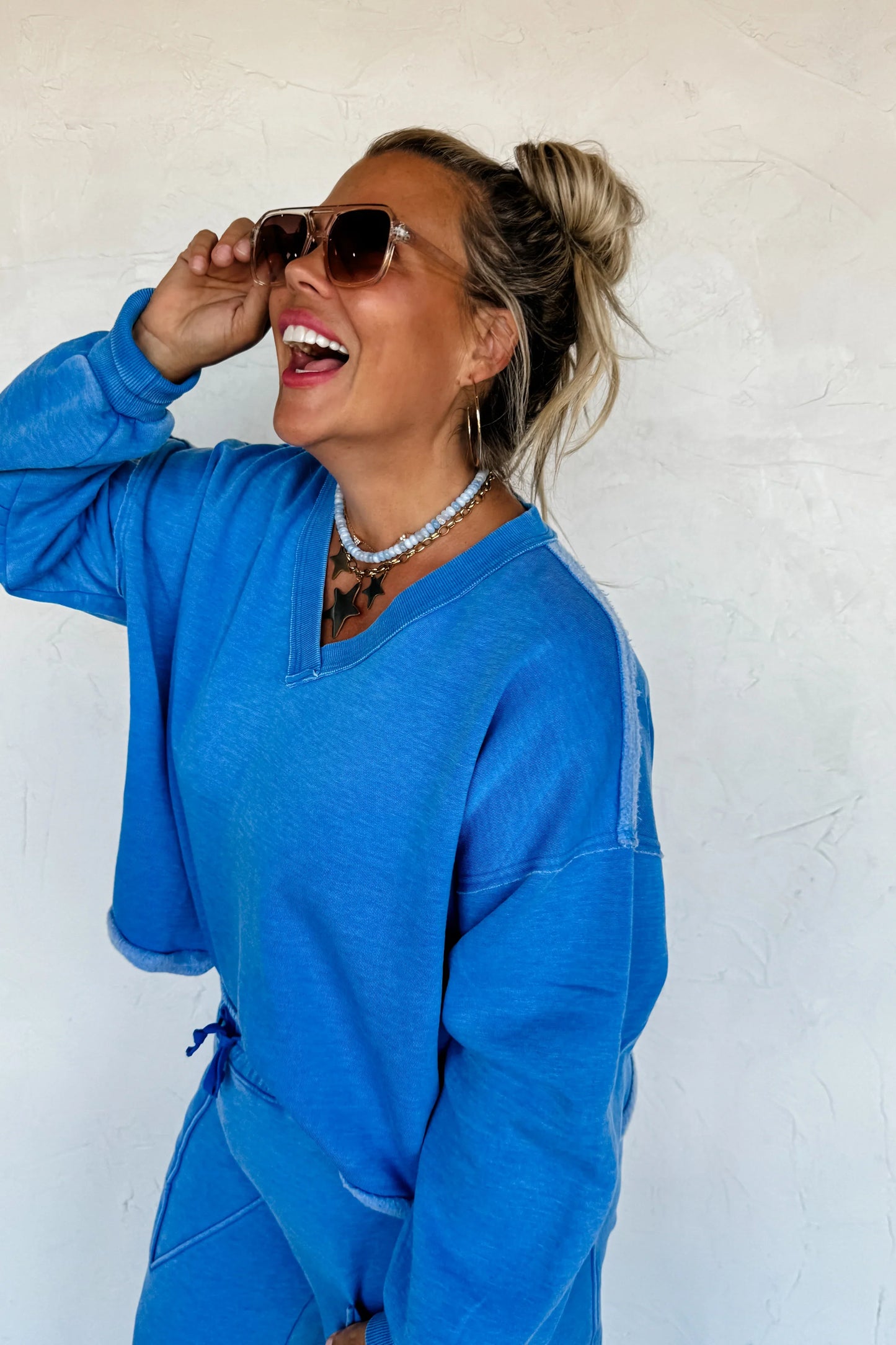 Faded Feels VNeck Pullover