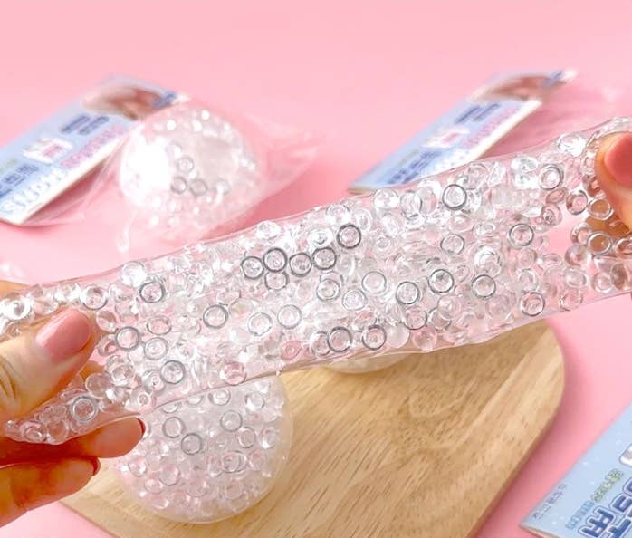 SNOW SQUISH – Clear Jelly Bead Stress Ball (only 1 left)