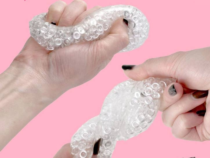 SNOW SQUISH – Clear Jelly Bead Stress Ball (only 1 left)