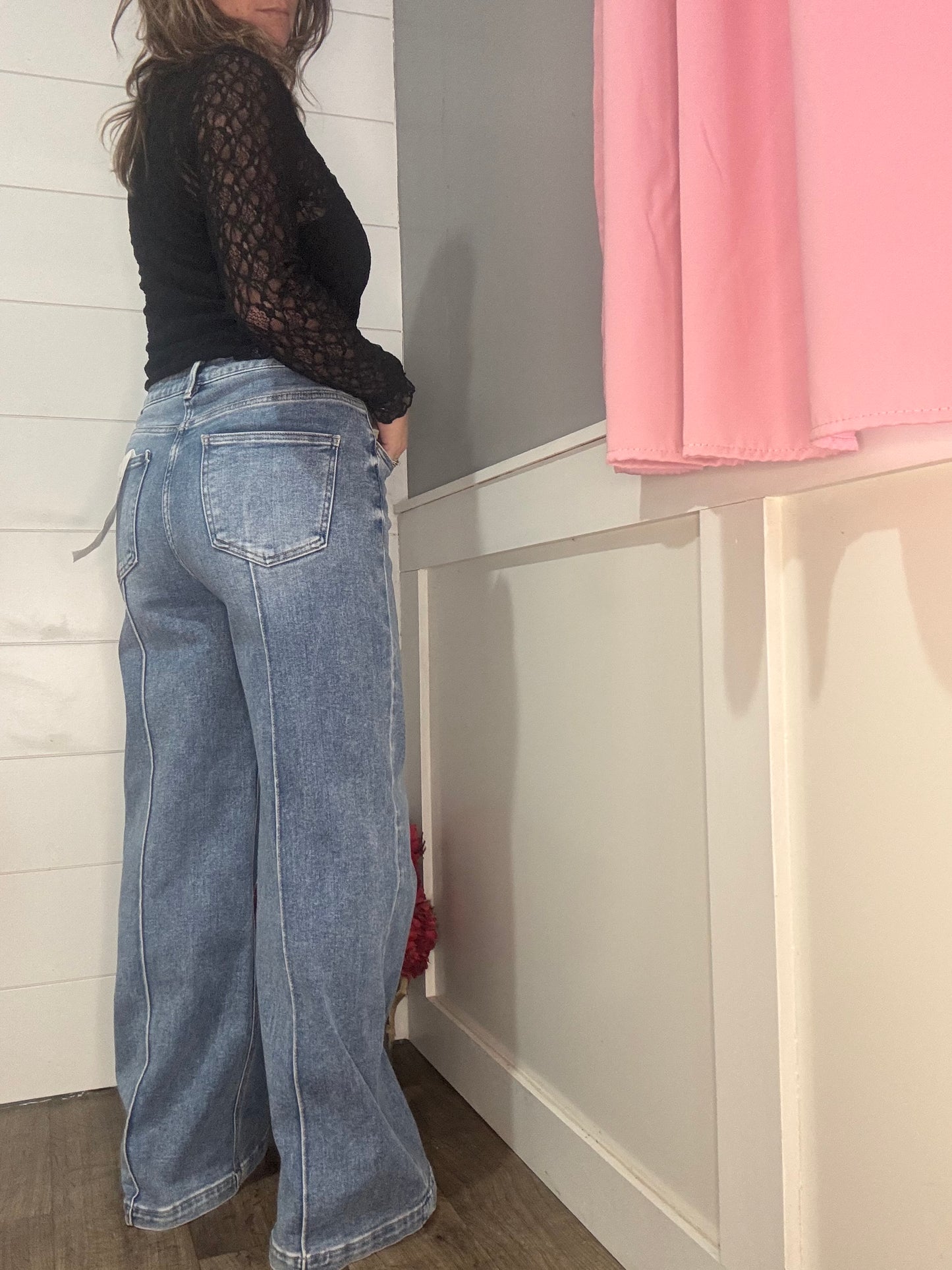 The Riley Wide Leg Jean - Risen