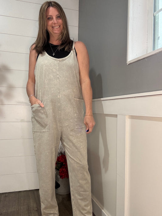 Taylor Washed Spaghetti Strap Jumpsuit