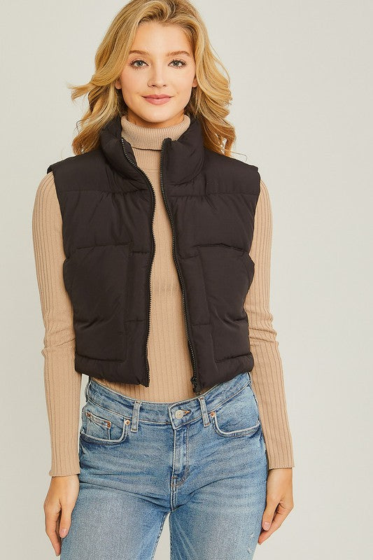 Peyton Puffer Vest With Pockets