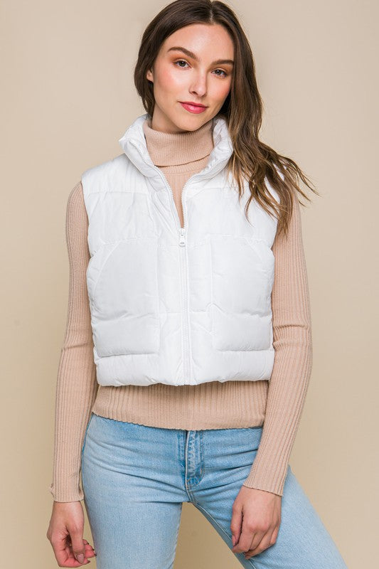 Peyton Puffer Vest With Pockets