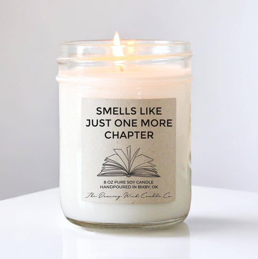 Book Lover Gift Candle / Smells Like Just One More Chapter: Mini 4 oz candle / Morning Latte