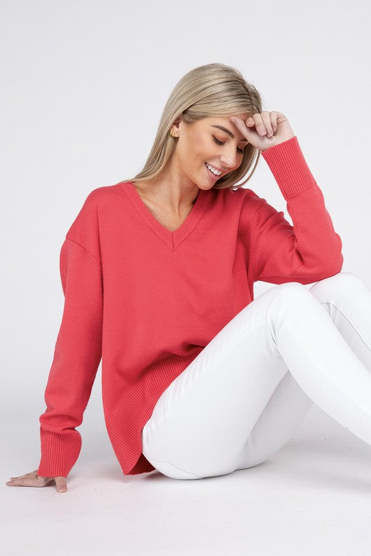 See Right Through You V Neck Sweater