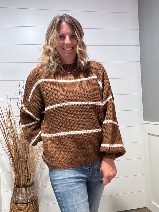 Mazie Striped Chunky Sweater