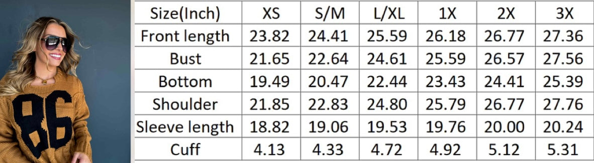 PREORDER: Varsity 86 Sweatshirt