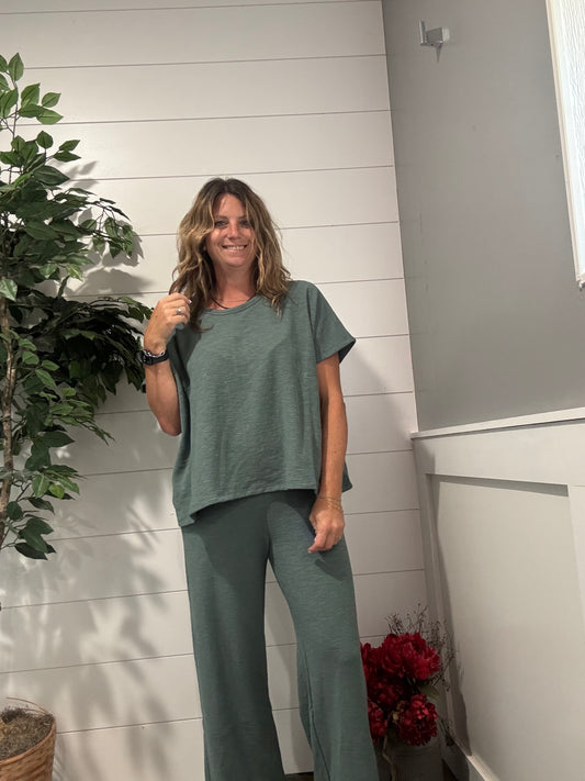 Weekend Wander Lounge Set - Ash Jade