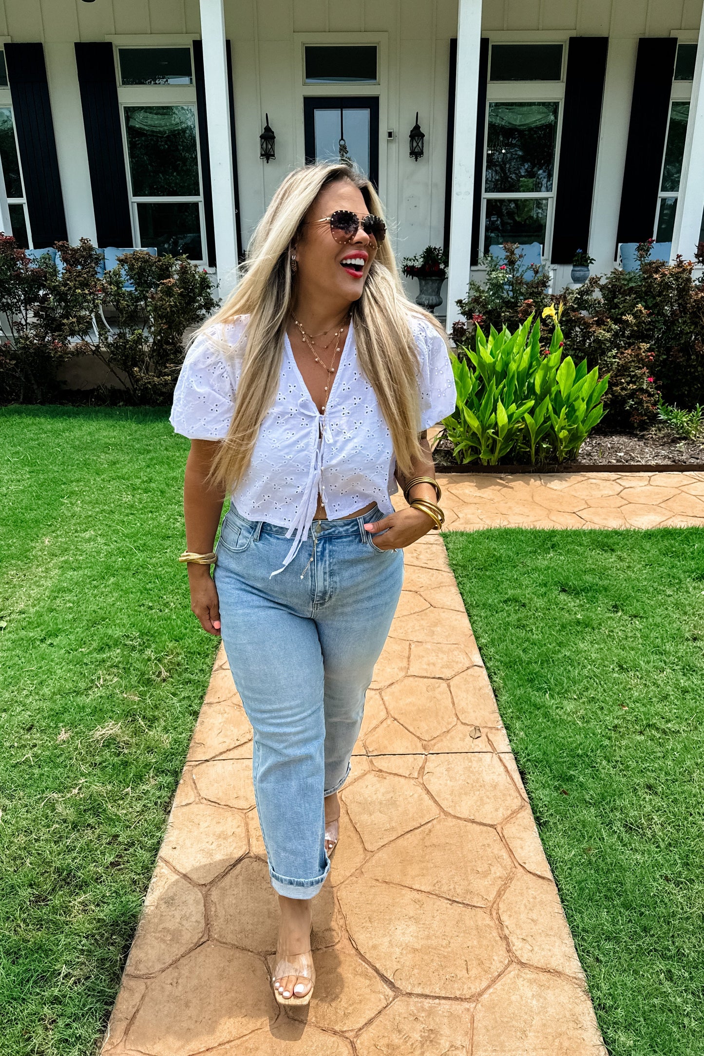 Alexie Straight Leg Cropped Jeans