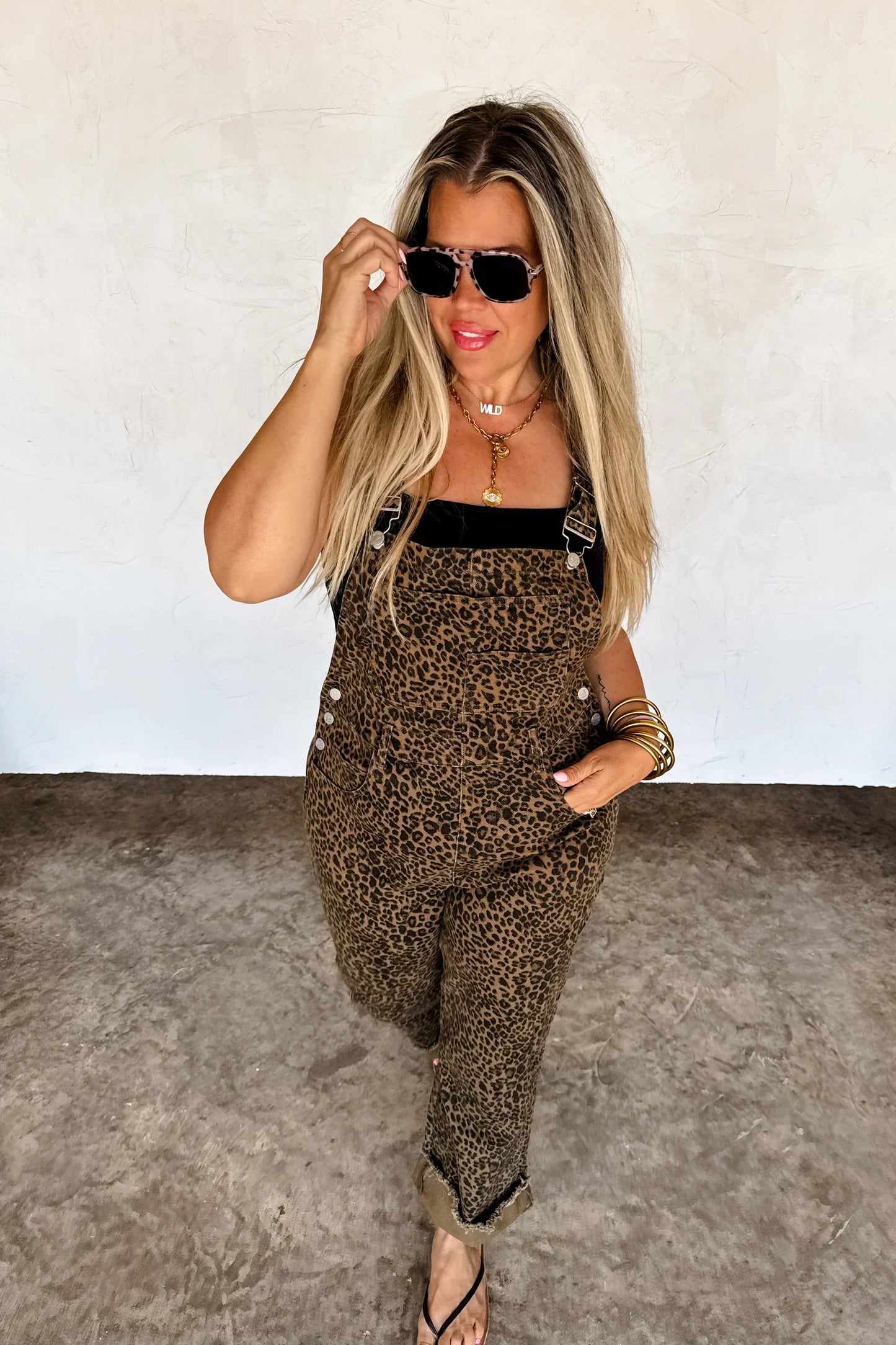 Delilah Cheetah Overalls