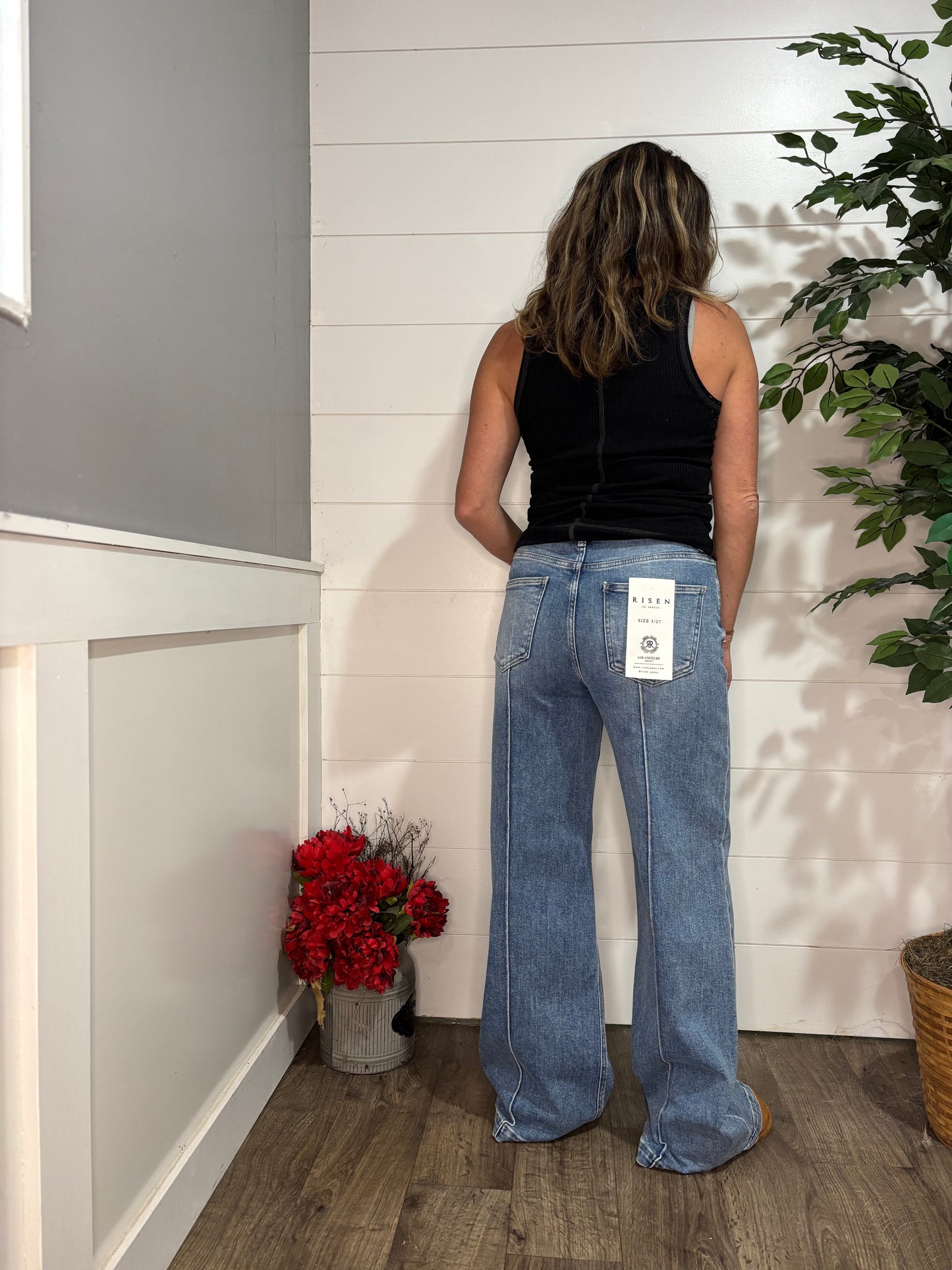 The Riley Wide Leg Jean - Risen