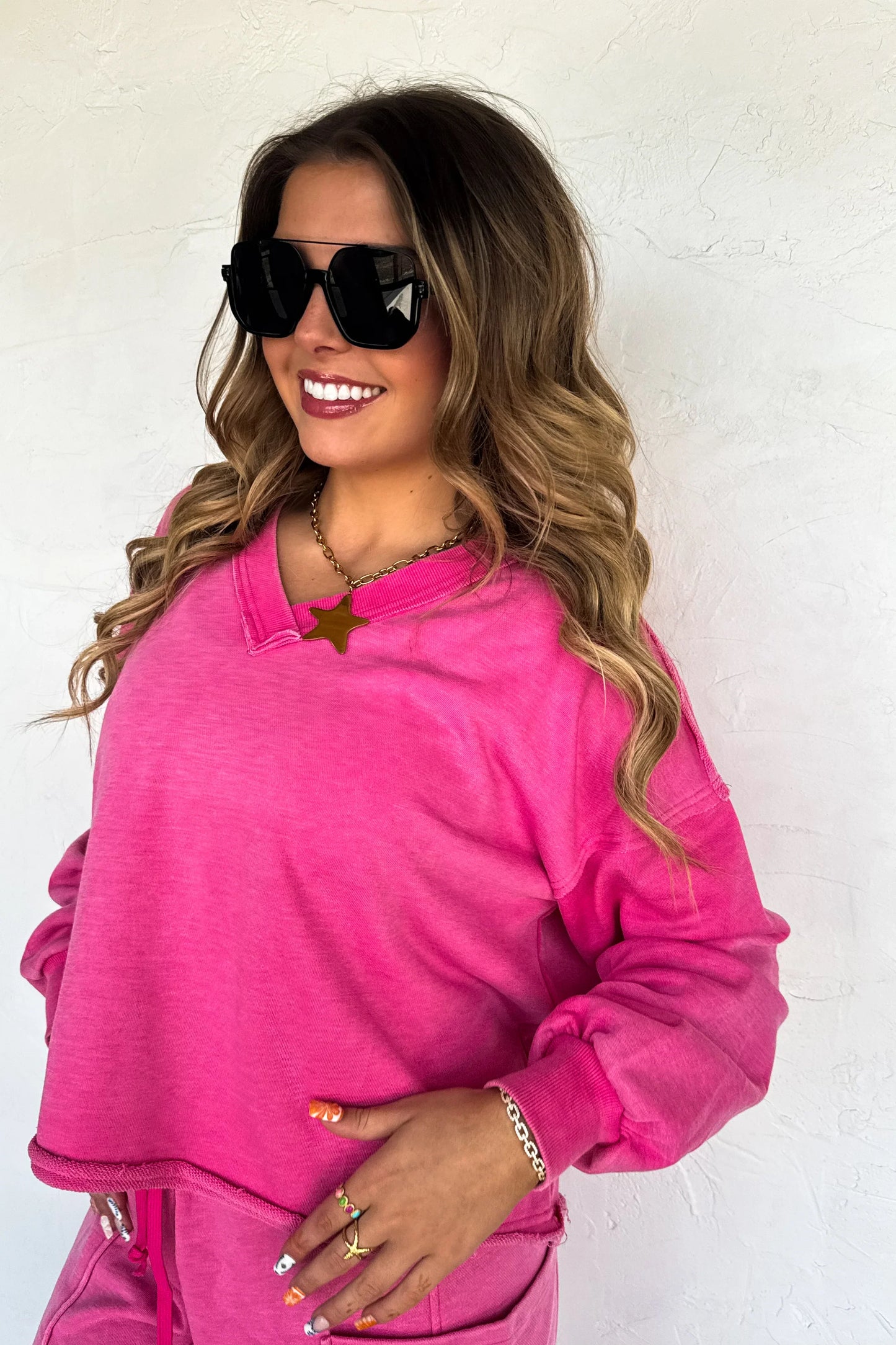 Faded Feels VNeck Pullover