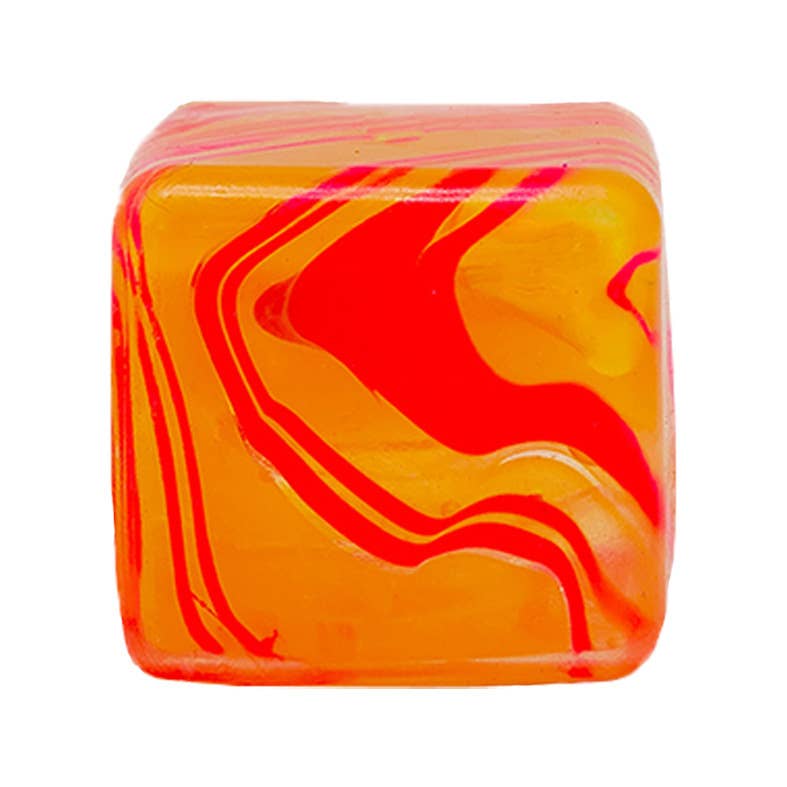 Nice Cube Squishy Squeeze Toy Fidget Toy: Orange / 5cm