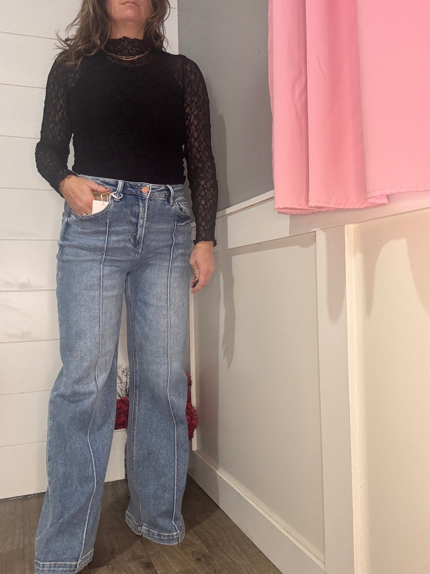 The Riley Wide Leg Jean - Risen