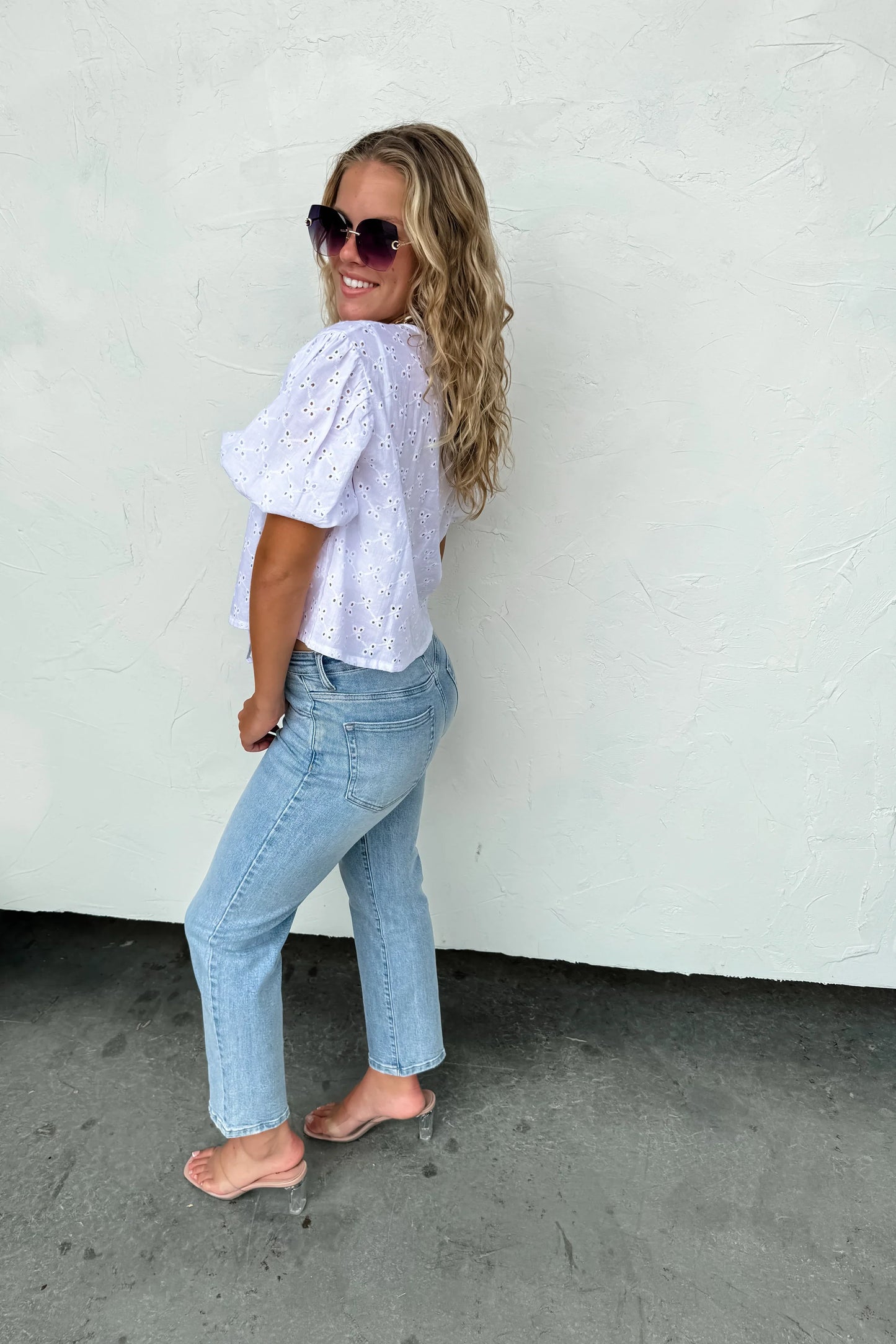 Alexie Straight Leg Cropped Jeans