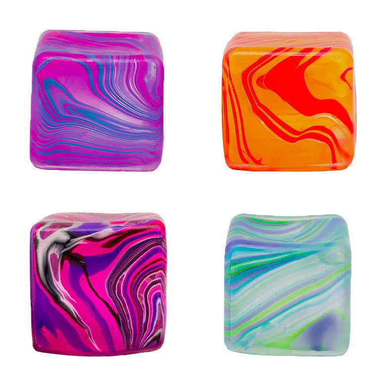 Nice Cube Squishy Squeeze Toy Fidget Toy: Orange / 5cm