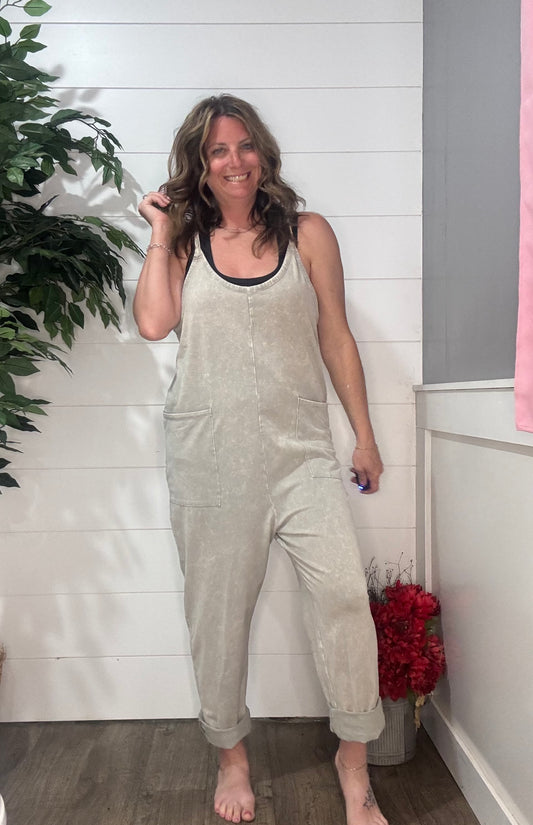 Taylor Washed Spaghetti Strap Jumpsuit