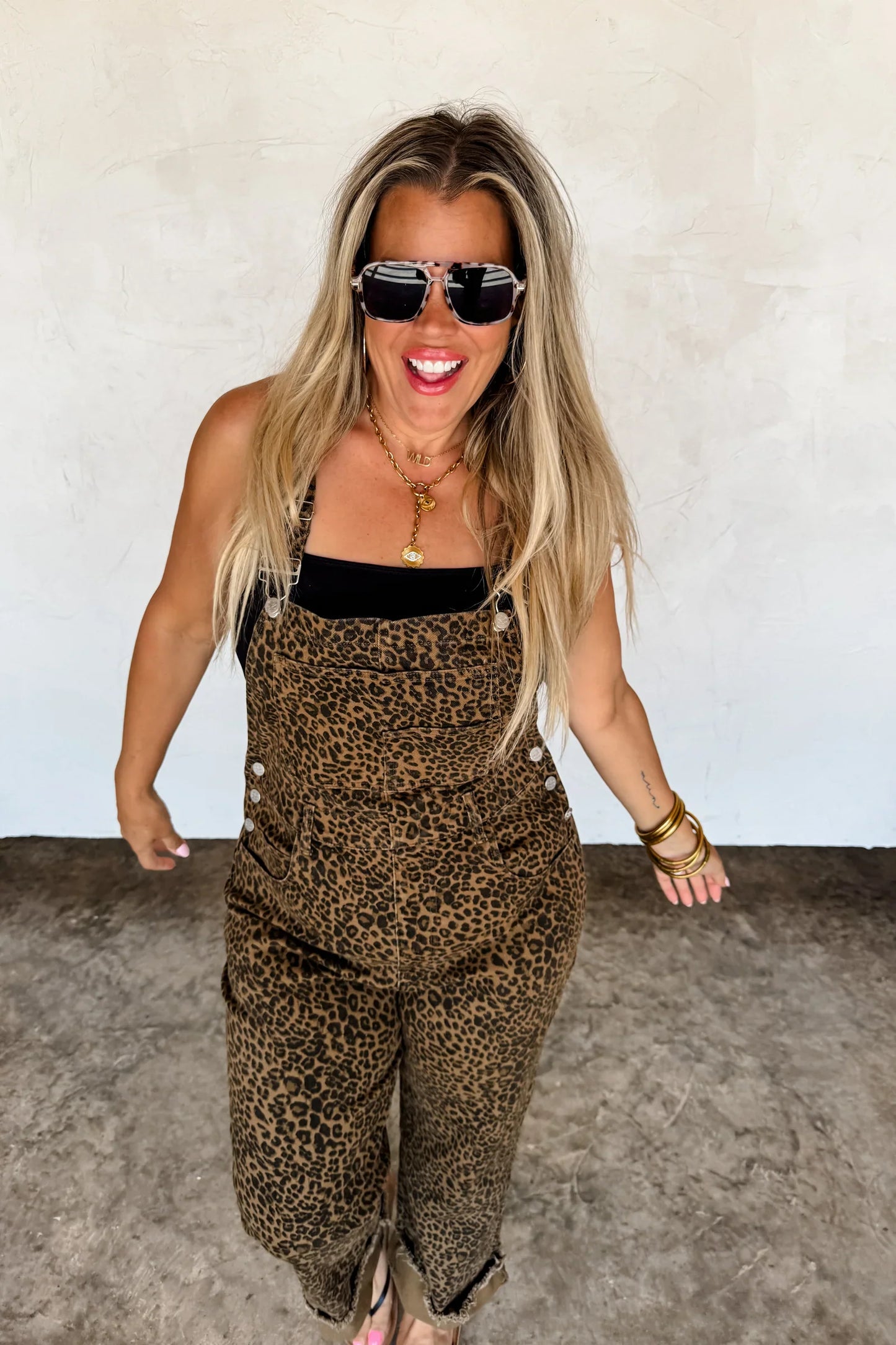Delilah Cheetah Overalls