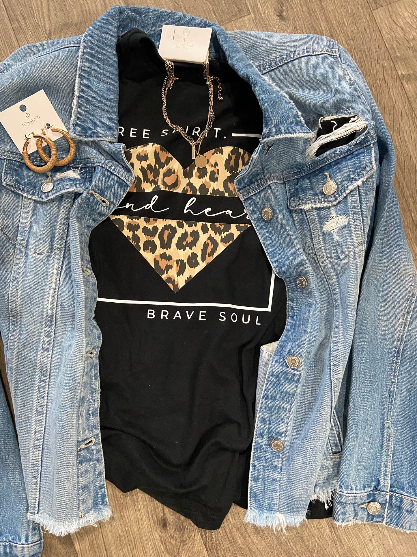 Free Spirit Kind Heart Brave Soul Graphic Tee