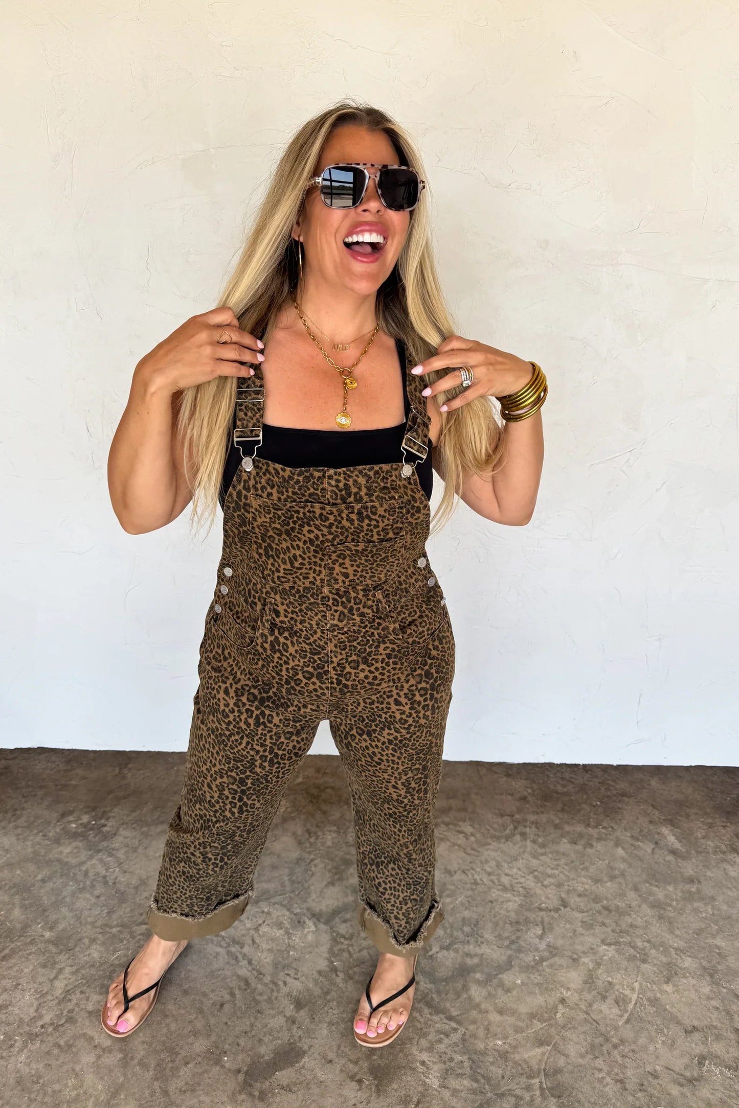 Delilah Cheetah Overalls