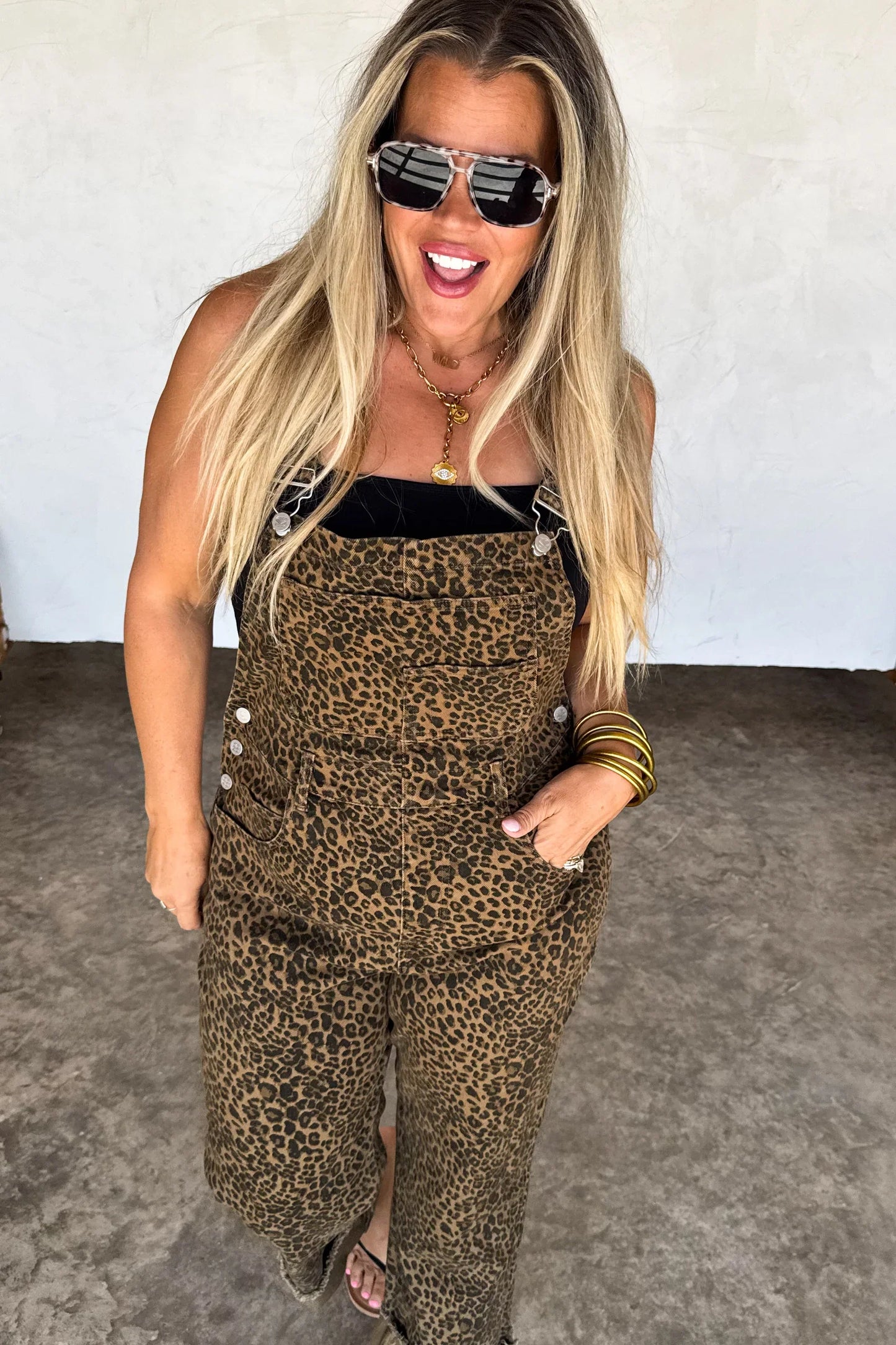 Delilah Cheetah Overalls