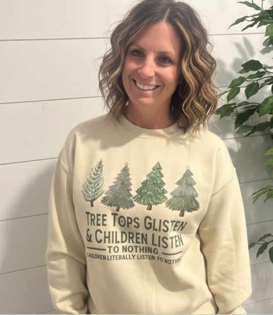 Tree Tops Glisten Pullover
