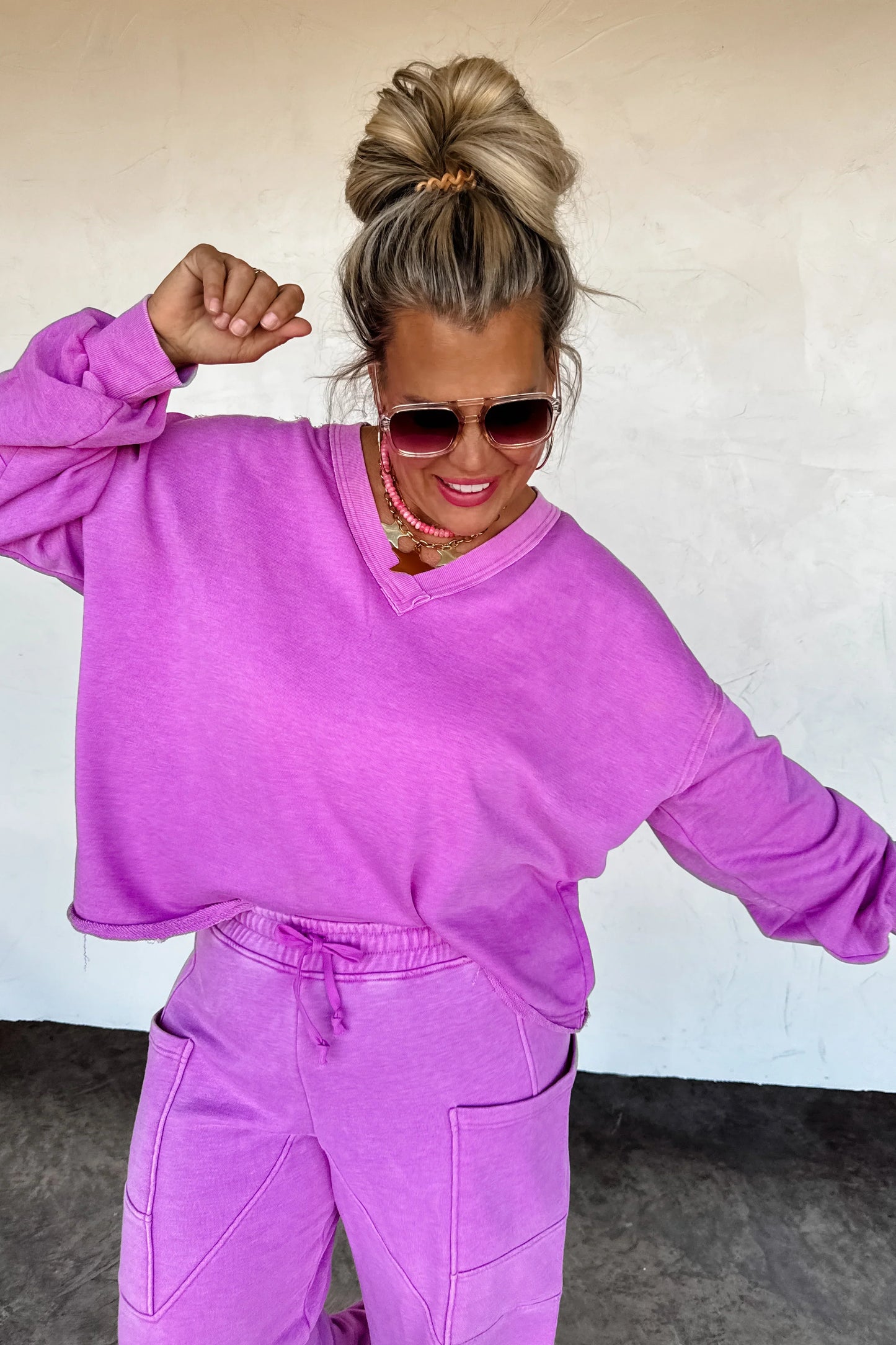 Faded Feels VNeck Pullover