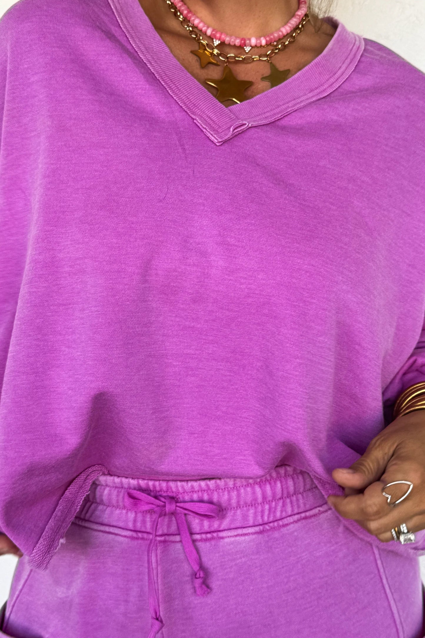 Faded Feels VNeck Pullover