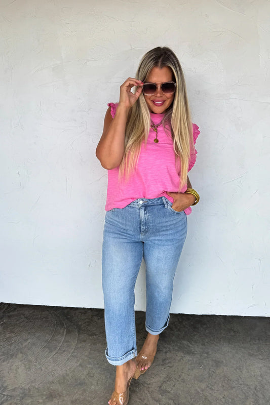 Alexie Straight Leg Cropped Jeans