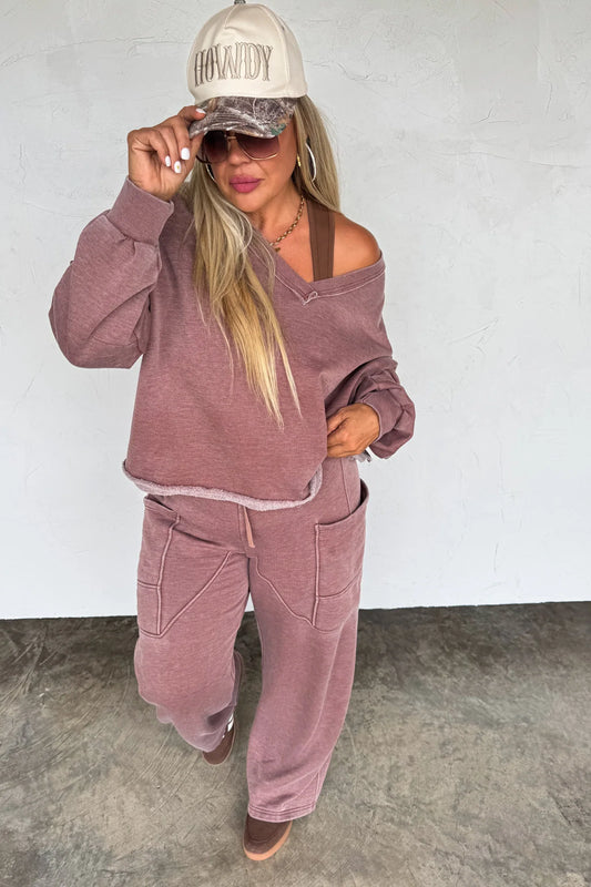 Faded Feels VNeck Pullover