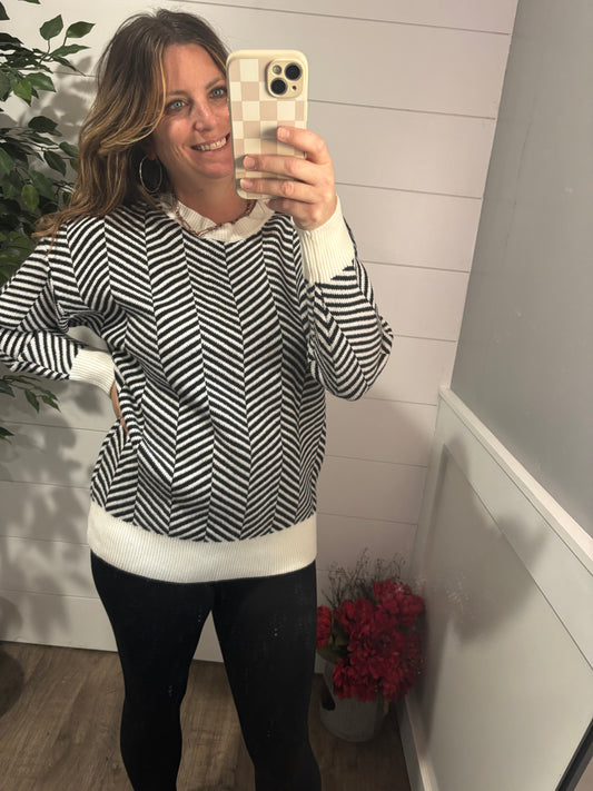 Super Secret Chevron Sweater