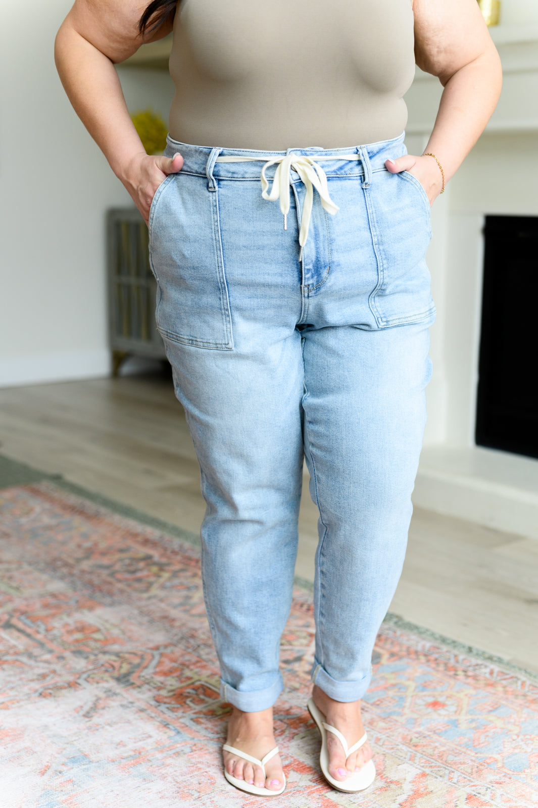 Judy Blue High Rise Vintage Denim Jogger