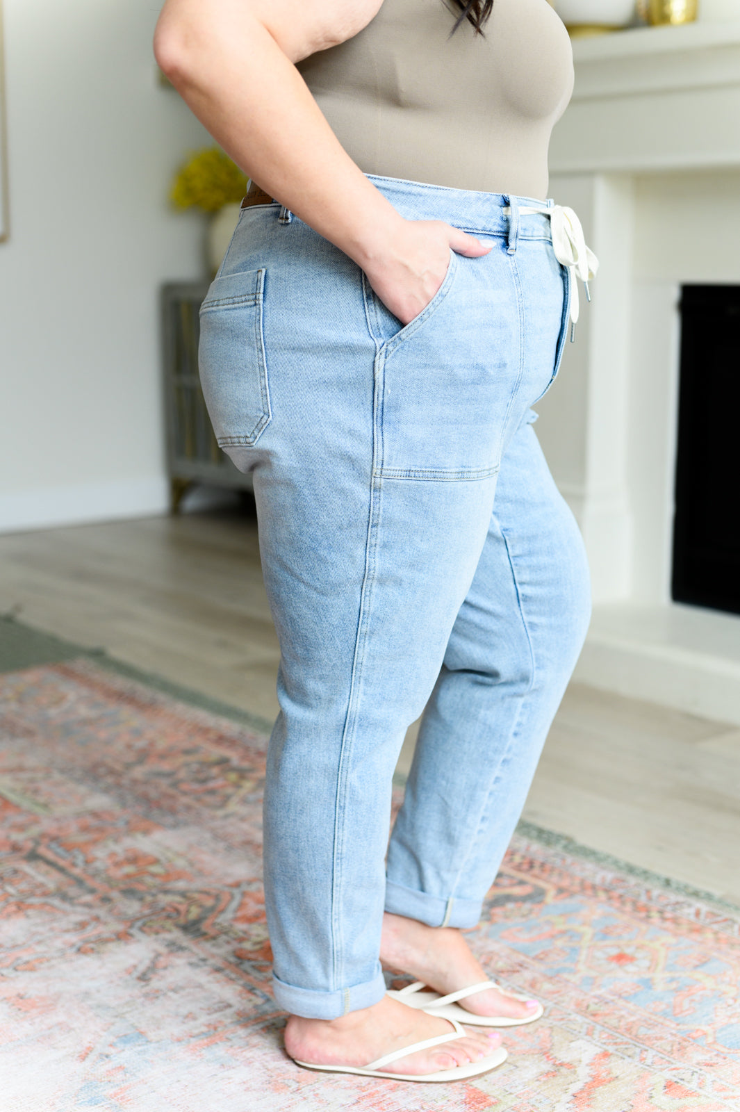 Judy Blue High Rise Vintage Denim Jogger