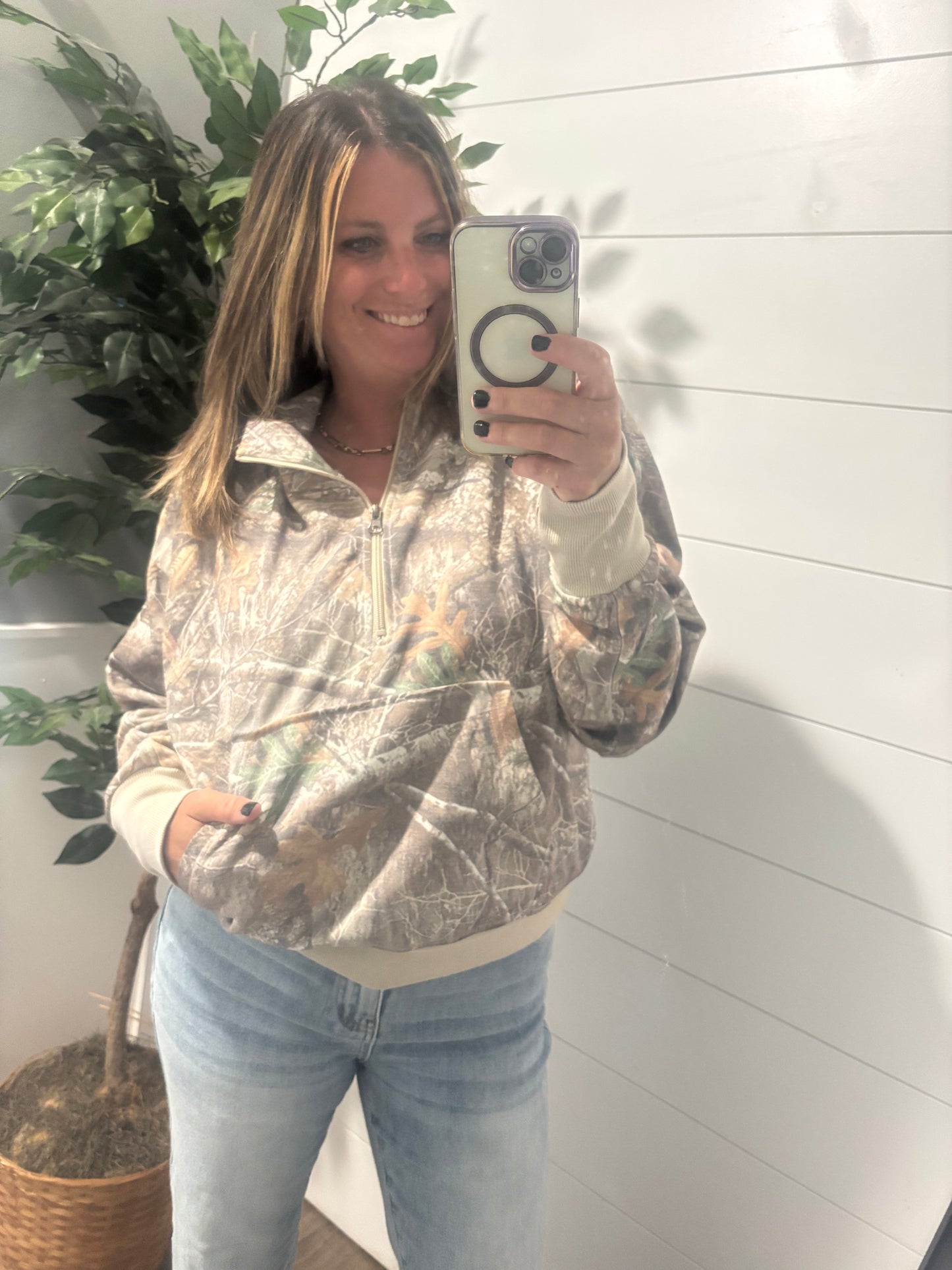 Camo & Checker Easy Does It Pullover