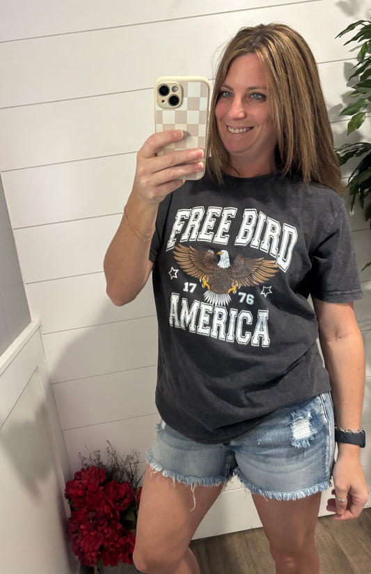 Free Bird America Mineral Wash Shirt