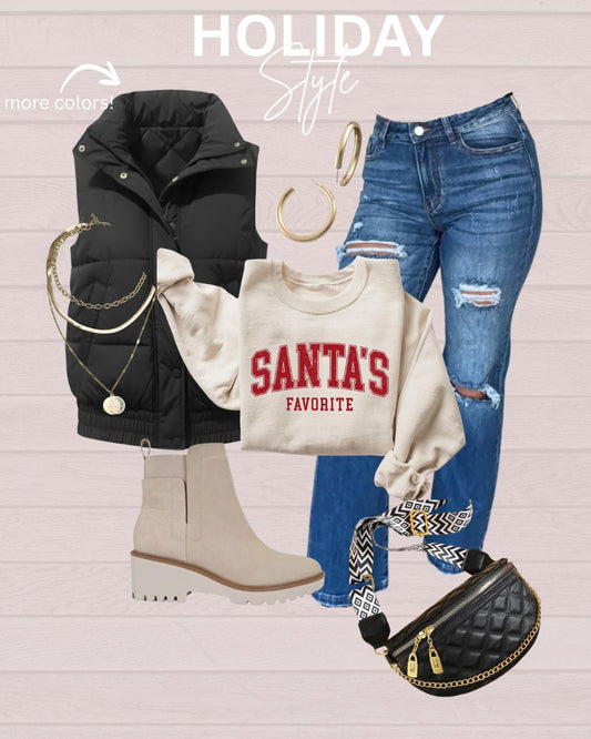 PRE ORDER: SANTA'S FAVORITE CREWNECK