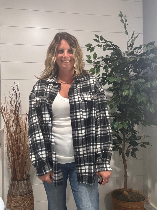 Basic Feel Plaid Print Flannel