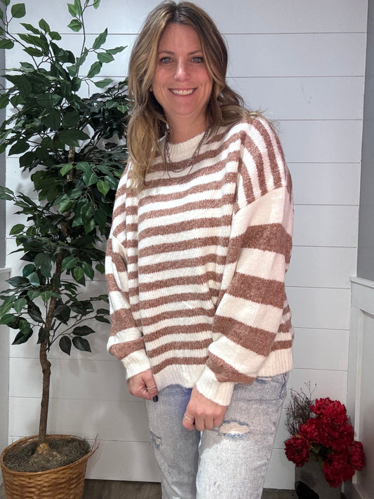In Perfect Harmony Striped Sweater