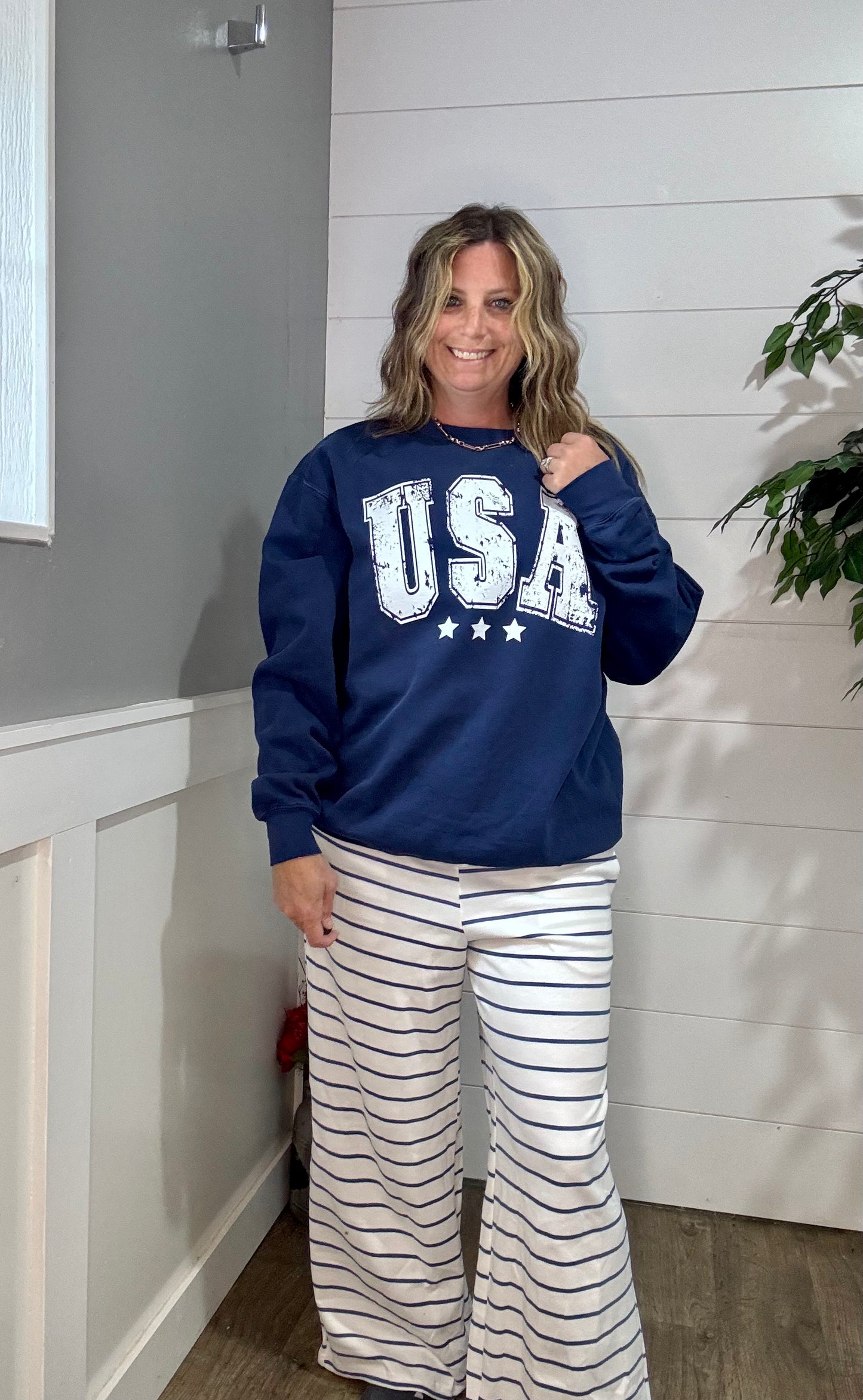Weekend Wander Striped Lounge Set